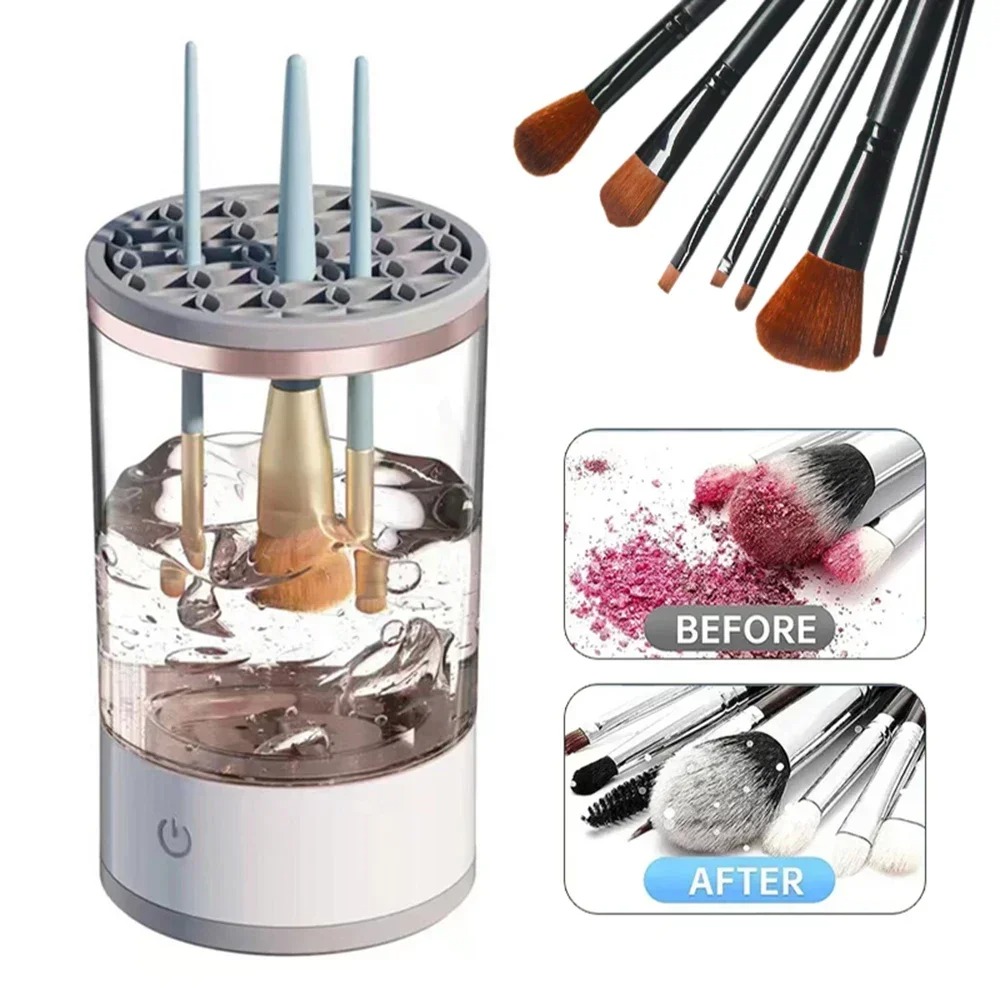 Beauty Makeup Products - Limpiador de Brochas de Maquillaje Eléctrico