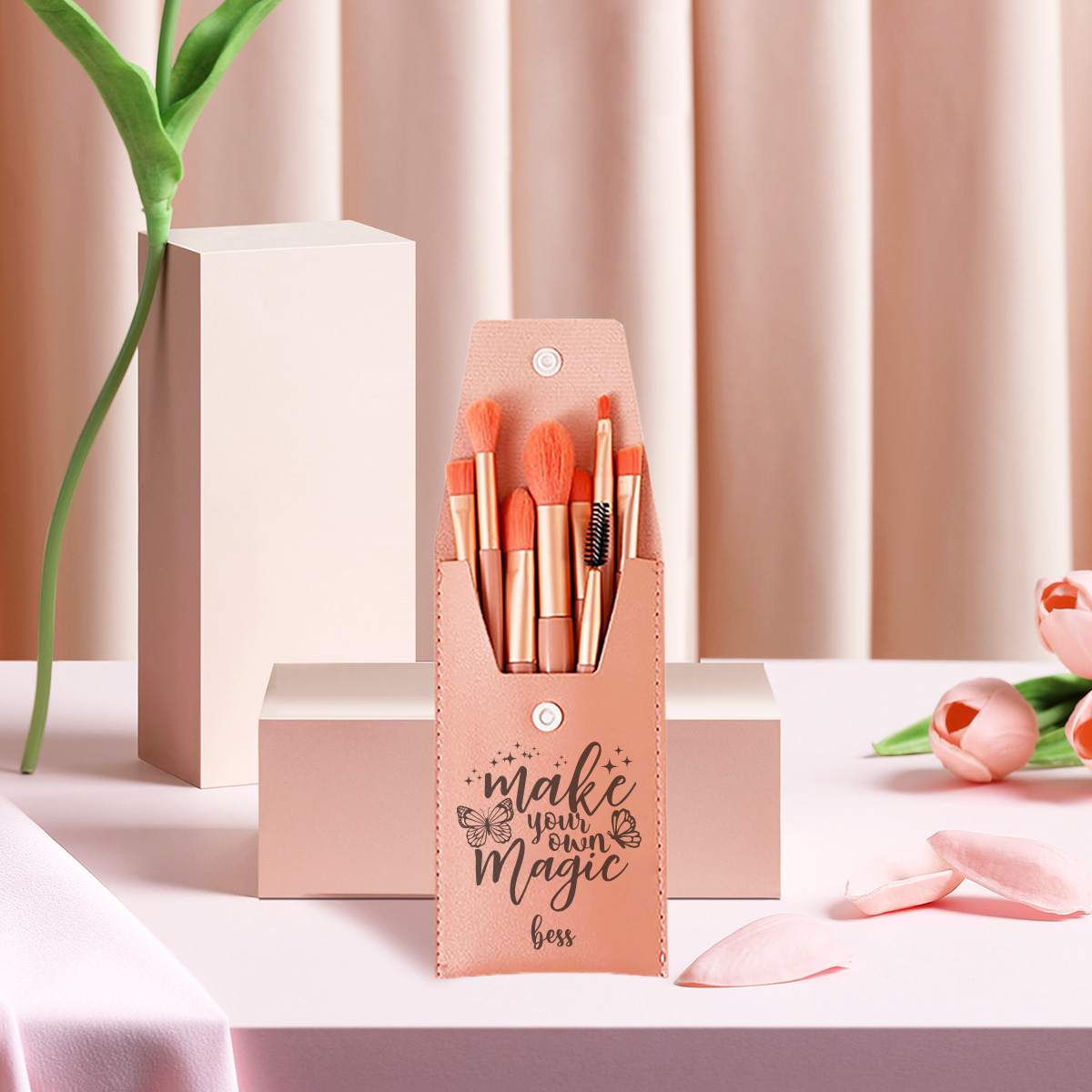 Makeup Beauty House - 1 brocha de maquillaje con nombre