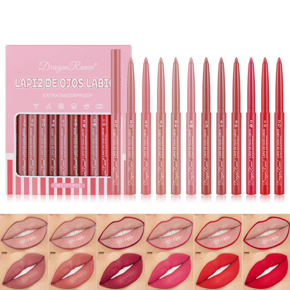 Lip Liner Pencil - Estuche con doce delineadores de labios