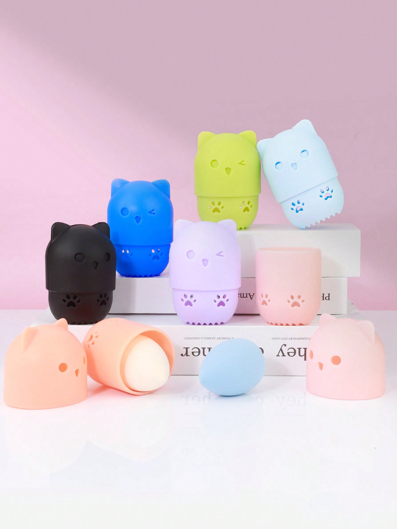 Beauty Makeup Blender - Lindo soporte de silicona con forma