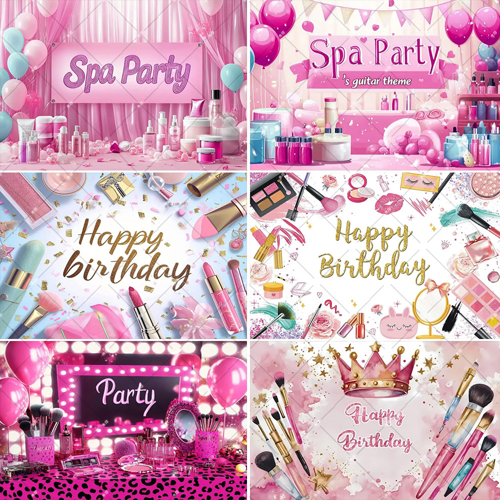 Photo Beauty Makeup - Fondo de cartel personalizado para fiesta