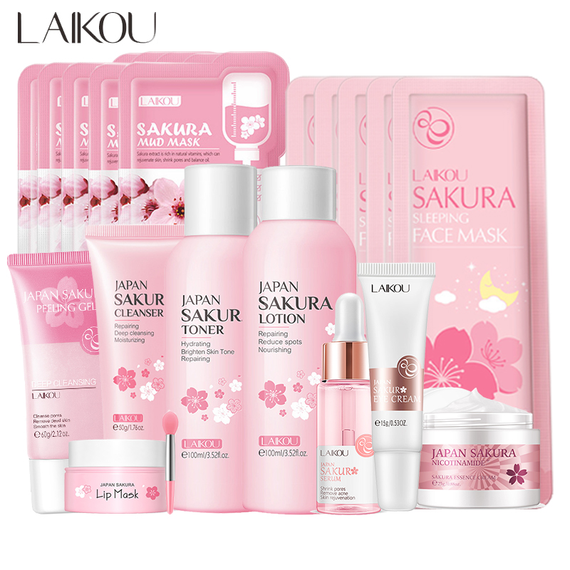 Beauty Makeup Cream - Sakura-limpiador Facial coreano, suero exfoliante, Gel