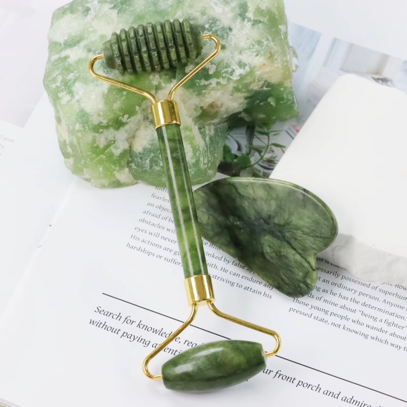 Set de Rodillo de Jade y Gua S - Jade Roller Gua Sha reseña y precio