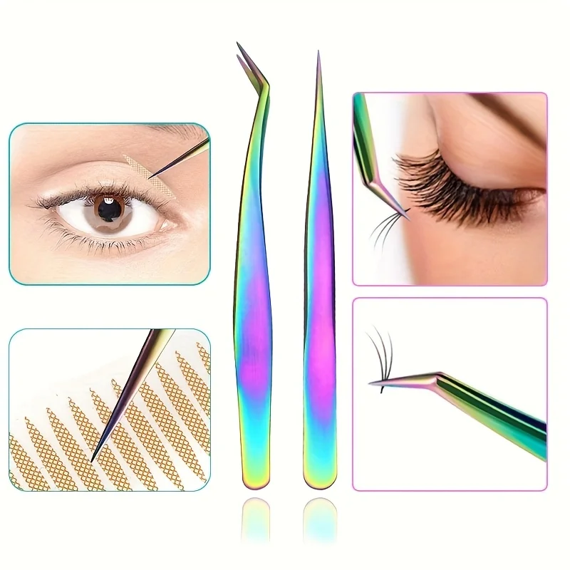 Pinzas de acero inoxidable par - Photo Beauty Makeup reseña y precio