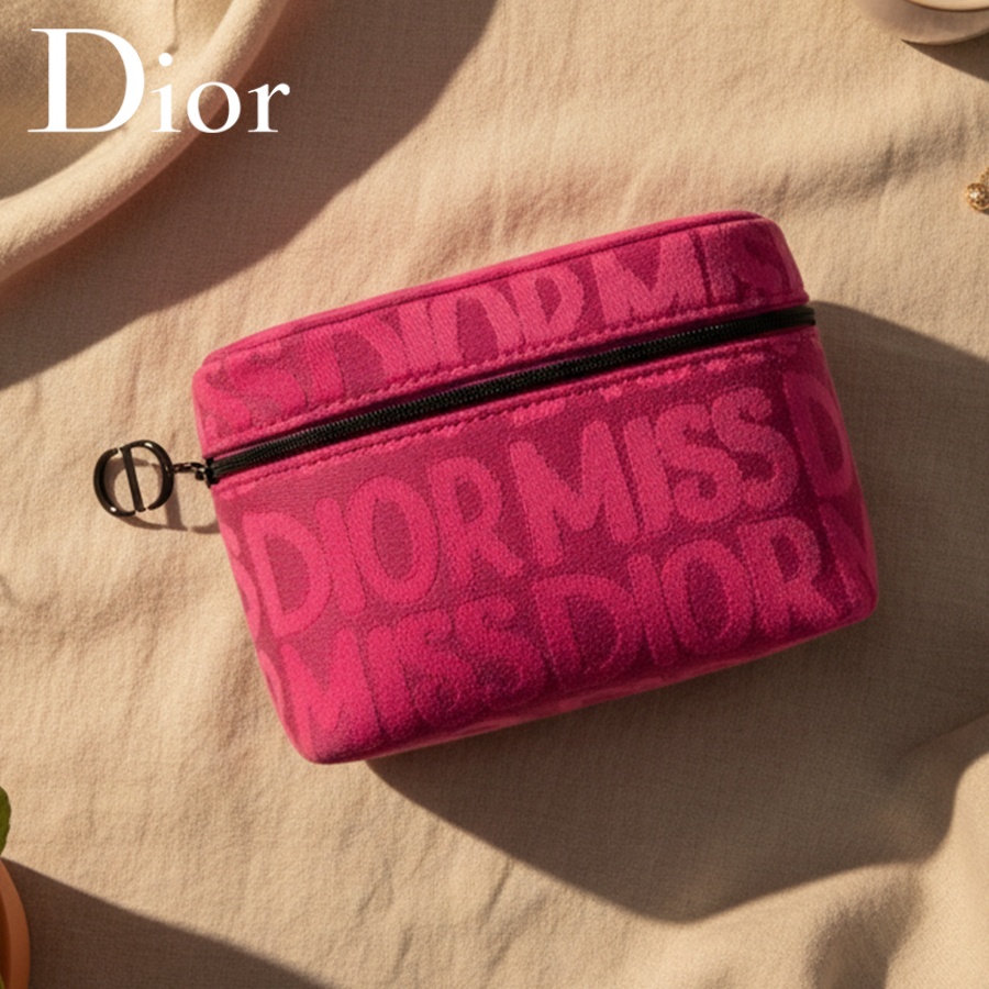 Bolsa de cosméticos rosa de Di - Beauty Makeup Dior reseña y precio