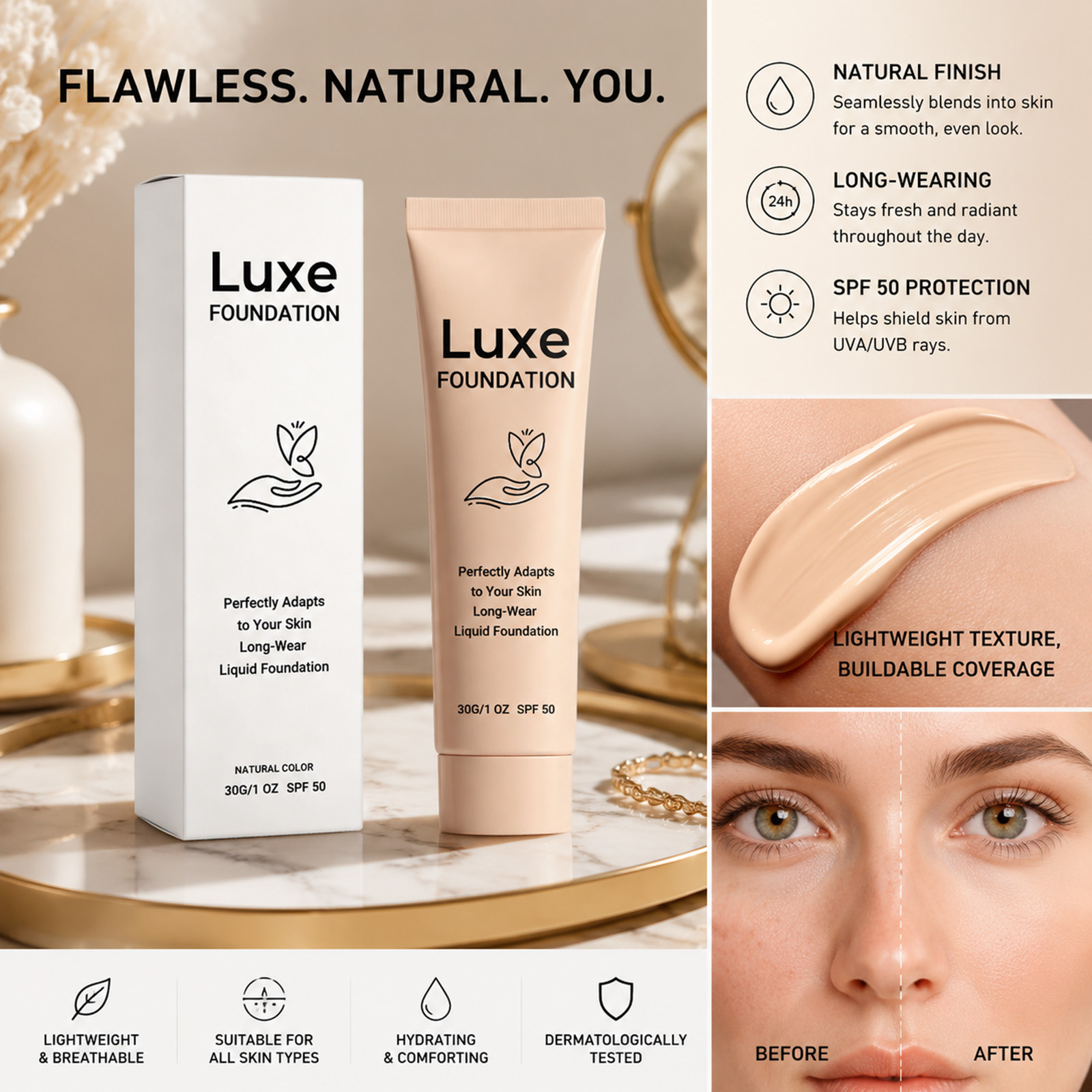 Base de Maquillaje con Protecc - Beauty Makeup Cream reseña y precio