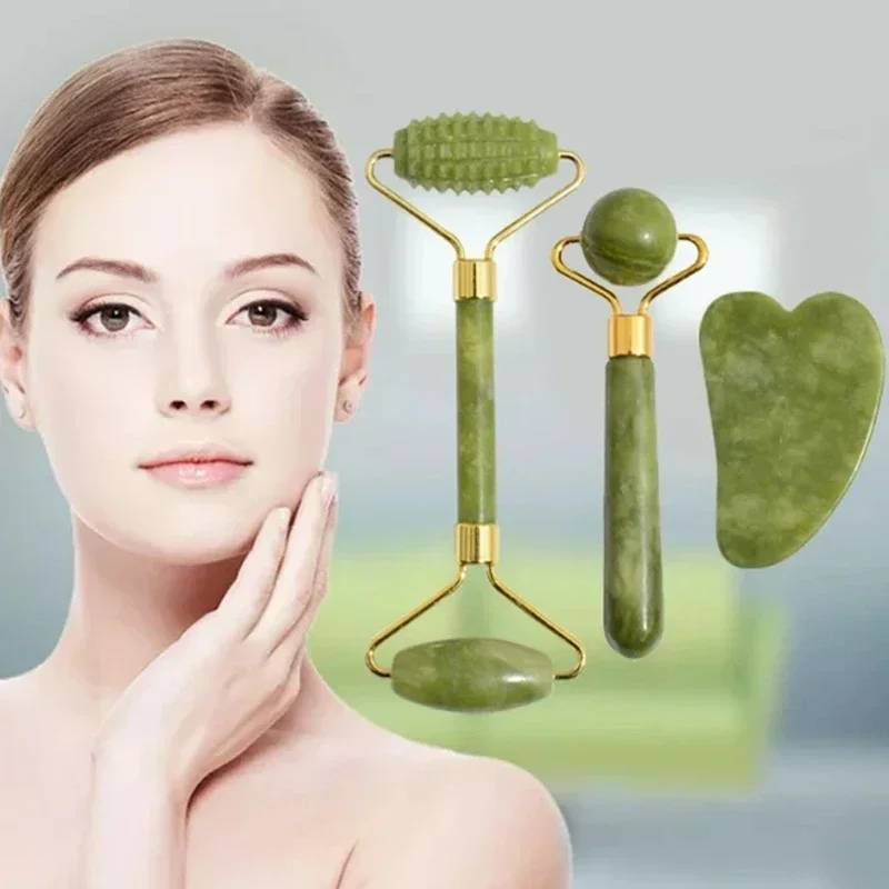 Rodillo de Jade Natural Gua Sh - Jade Roller Gua Sha reseña y precio
