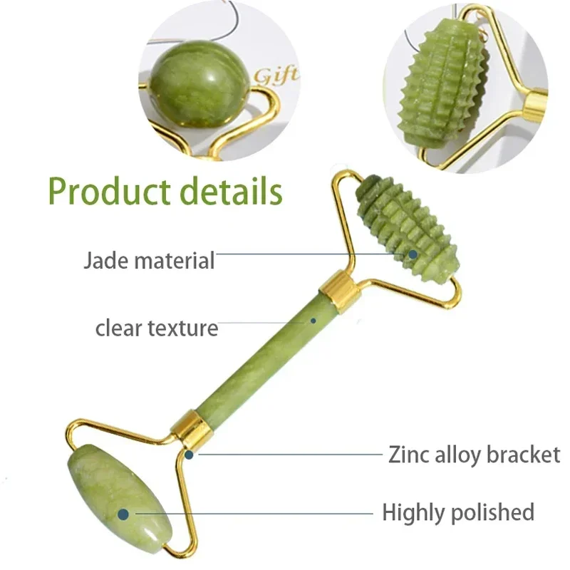 Rodillo de Jade Natural Gua Sh - Jade Roller Gua Sha reseña y precio