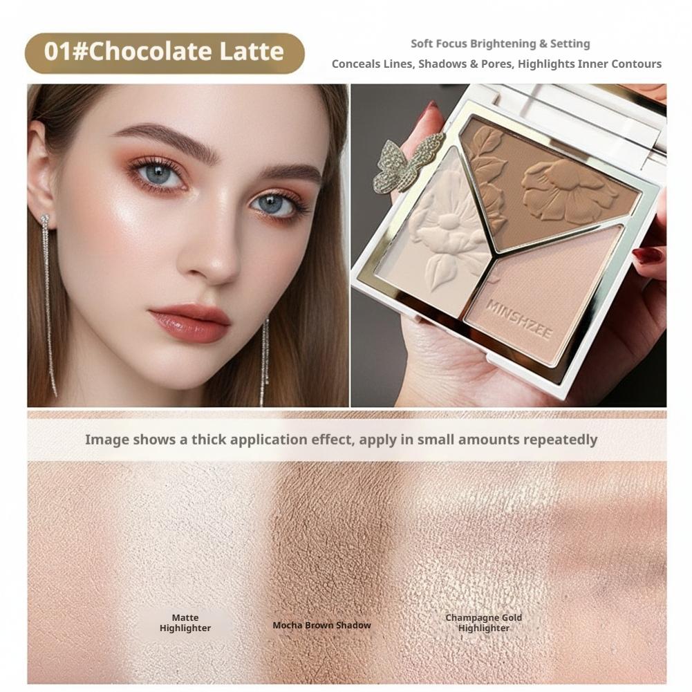 Paleta de maquillaje de tres c - Highlighter Bronzer Palette reseña y precio