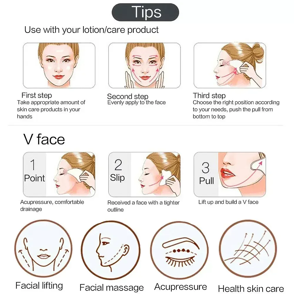 Tabla raspadora Gua Sha, rodil - Jade Roller Gua Sha reseña y precio