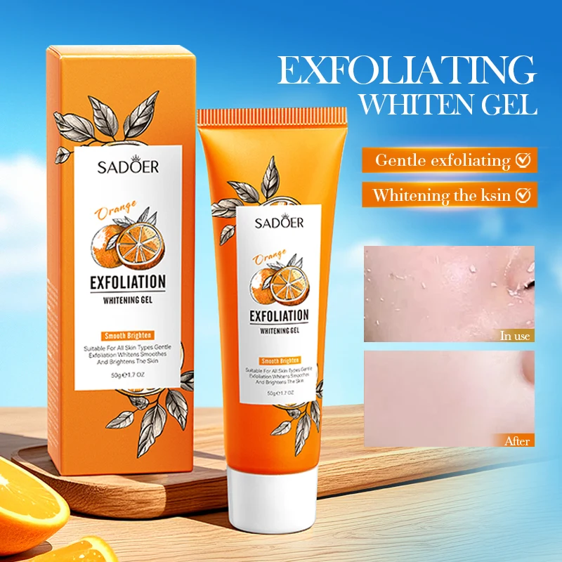 Gel exfoliante de color naranj - Beauty Makeup Cream reseña y precio