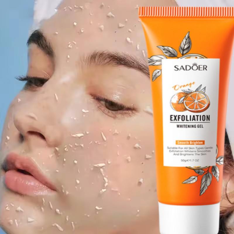 Gel exfoliante de color naranj - Beauty Makeup Cream reseña y precio