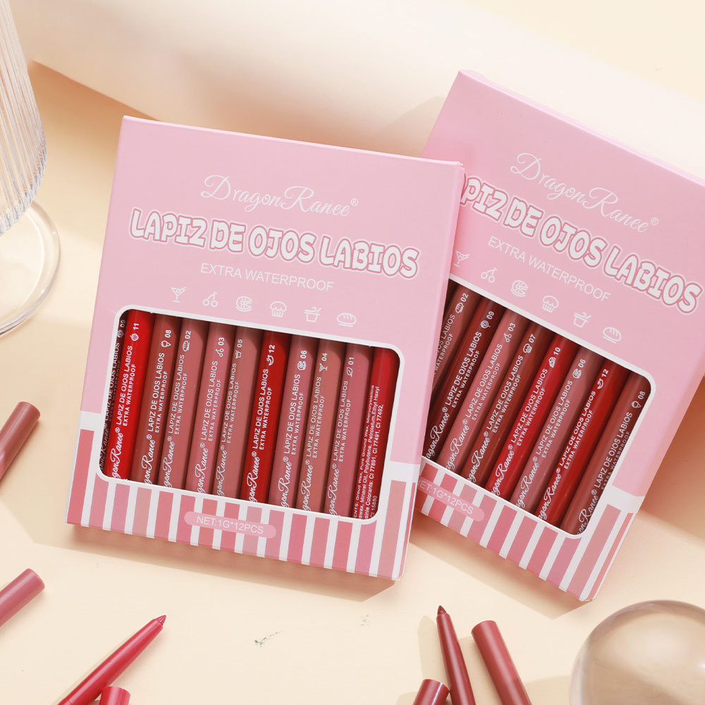 Estuche con doce delineadores  - Lip Liner Pencil reseña y precio