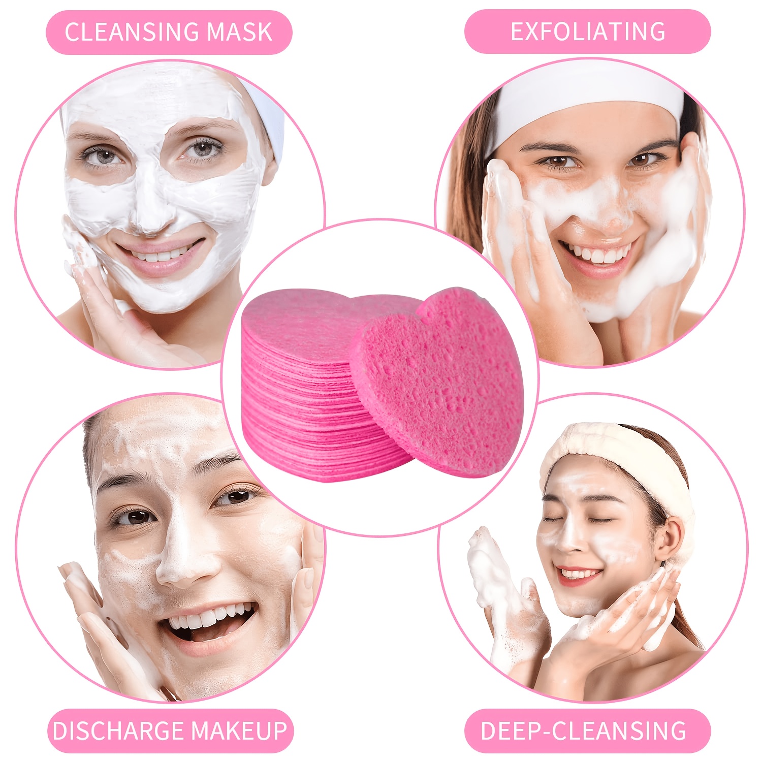 50 Esponjas Comprimidas en For - Beauty Makeup Blender reseña y precio