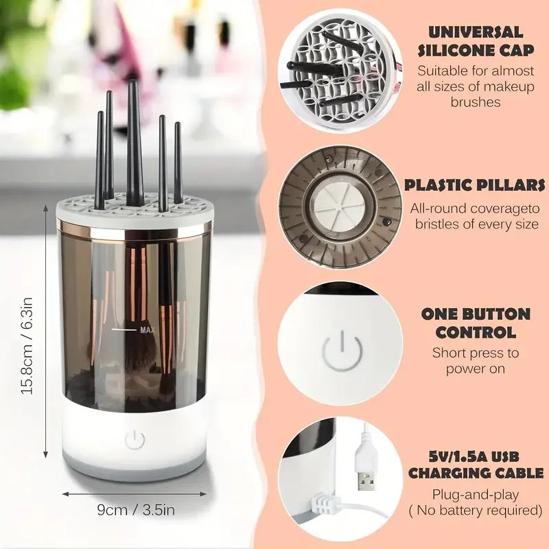 Limpiador de brochas de maquil - Beauty Makeup Products reseña y precio