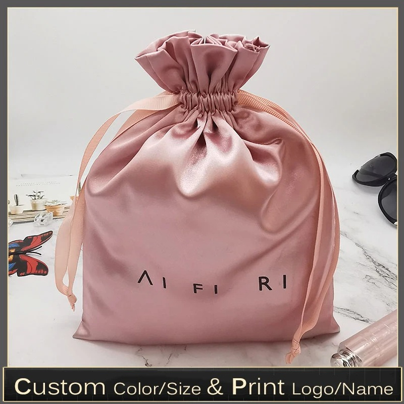 Bolsas de satén con cordón y l - Makeup Beauty House reseña y precio